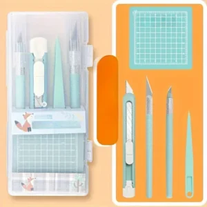 Toolset voor scrapbooking- snijmat, mesjes & pincet