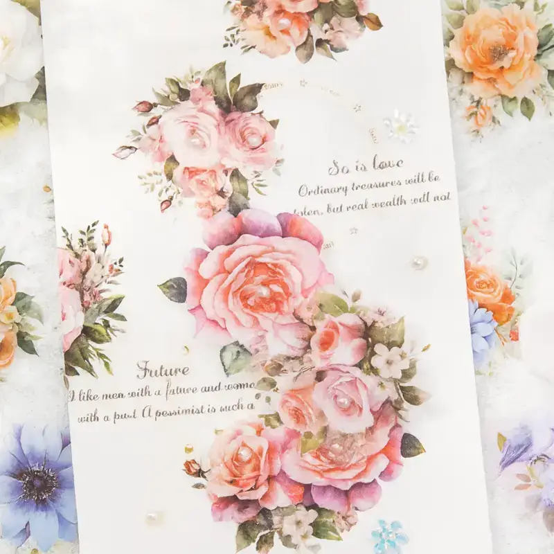 Pet tape bloemencollectie