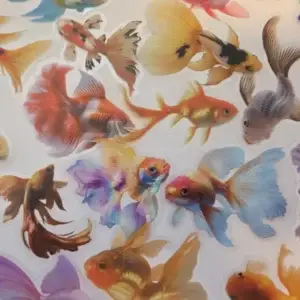 Transparante stickers vissen โ 10 stuks per zakje