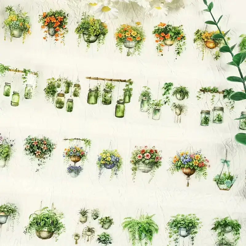 PET Tape Rollen โ Hangplanten Collectie 5 varianten | Scrapstory.nl - Afbeelding 5