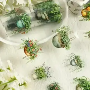 PET Tape Rollen โ Hangplanten Collectie 5 varianten | Scrapstory.nl