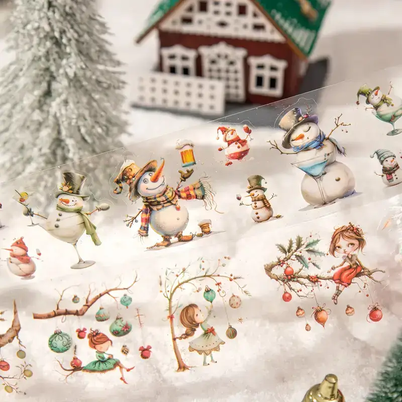 PET Tape Rollen โ Kerstmis Collectie 6 Varianten - Afbeelding 4