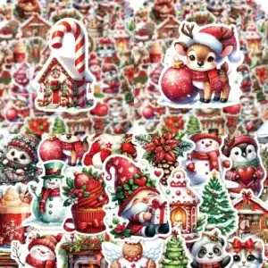 Kerstmis Stickers โ 10 stuks per zakje | Scrapbooking, Cadeaus & Journaling