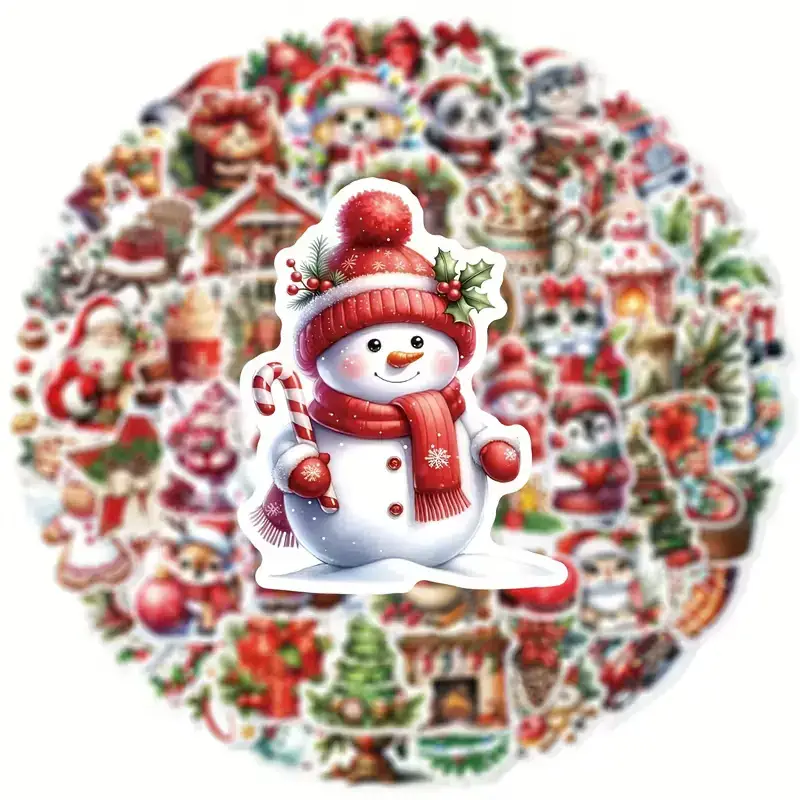 Kerstmis Stickers โ 10 stuks per zakje | Scrapbooking, Cadeaus & Journaling - Afbeelding 5