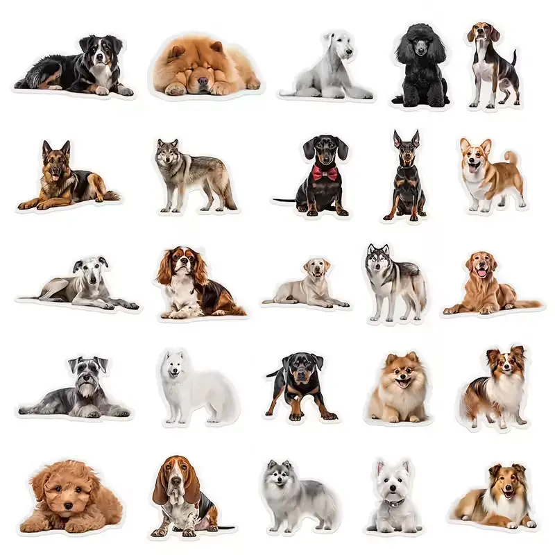 Transparante Honden Stickers โ 10 stuks - Afbeelding 2