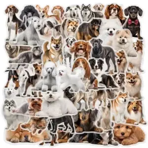 Transparante Honden Stickers โ 10 stuks