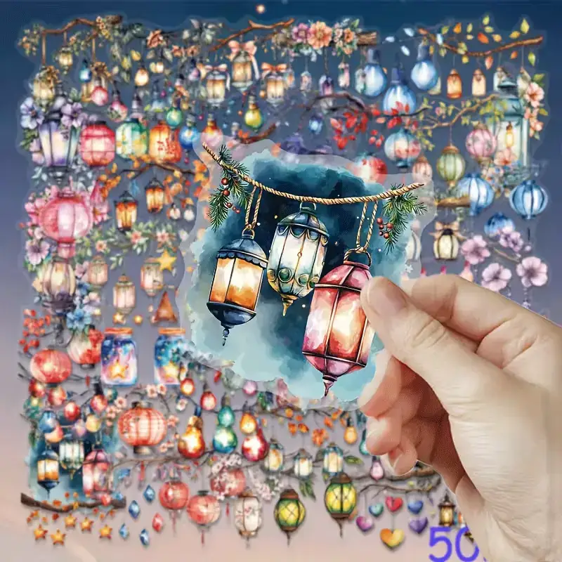 Transparante Lantaarn Stickers โ Per 10 stuks - Afbeelding 4