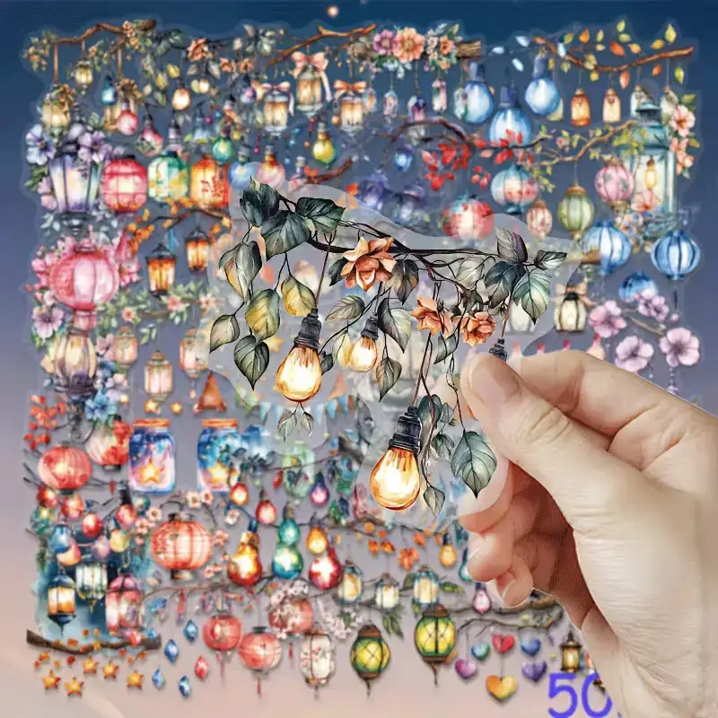 Transparante Lantaarn Stickers โ Per 10 stuks - Afbeelding 3