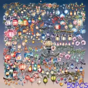 Transparante Lantaarn Stickers โ Per 10 stuks