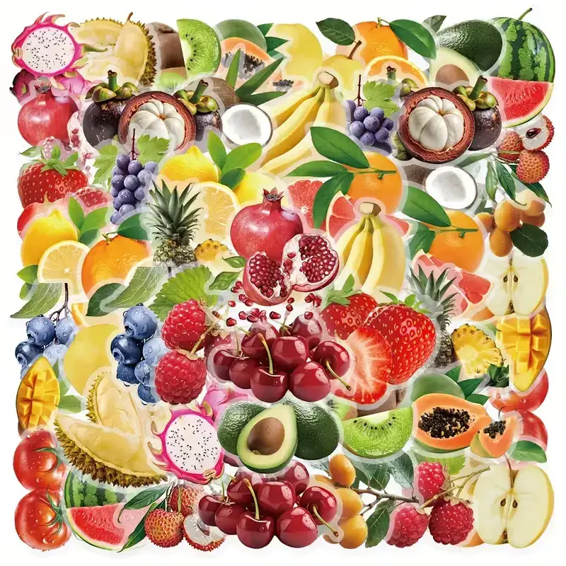 Transparante Fruit Stickers โ 10 stuks per zakje (2 varianten) - Afbeelding 2