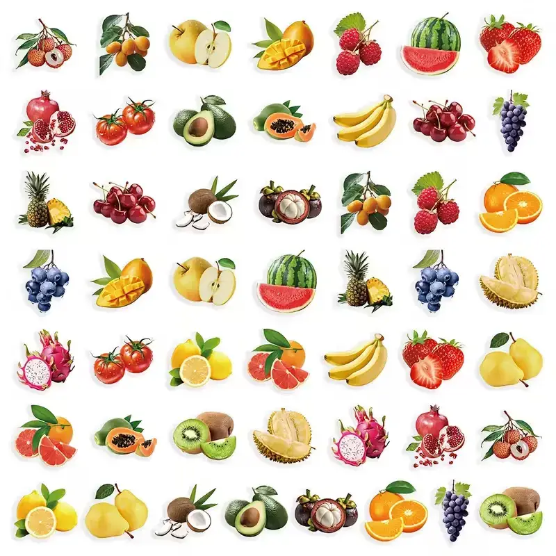 Transparante Fruit Stickers โ 10 stuks per zakje (2 varianten) - Afbeelding 3