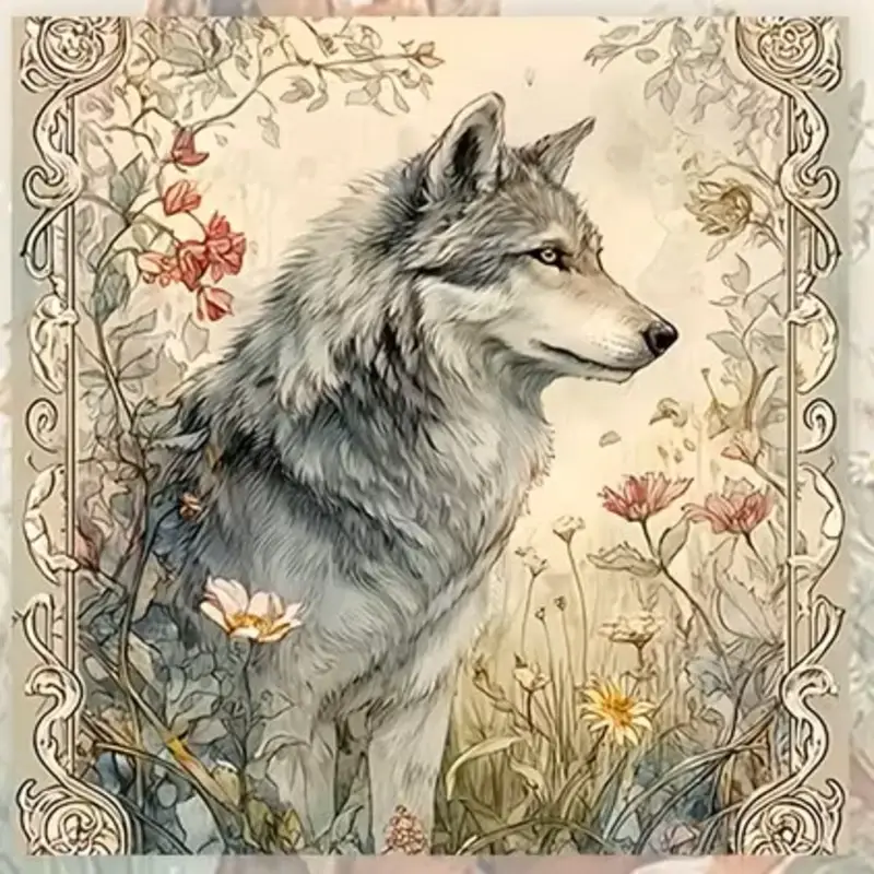 Papier Set Bosdieren โ 10 Decoratieve Papieren (15x15 cm) - Afbeelding 4