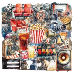 Transparante stickers film en camera