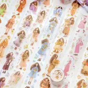 PET tape rol โ Vrouwen & Bloemen โ 6 varianten