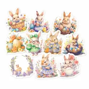 Pasen Konijntjes & bloemen